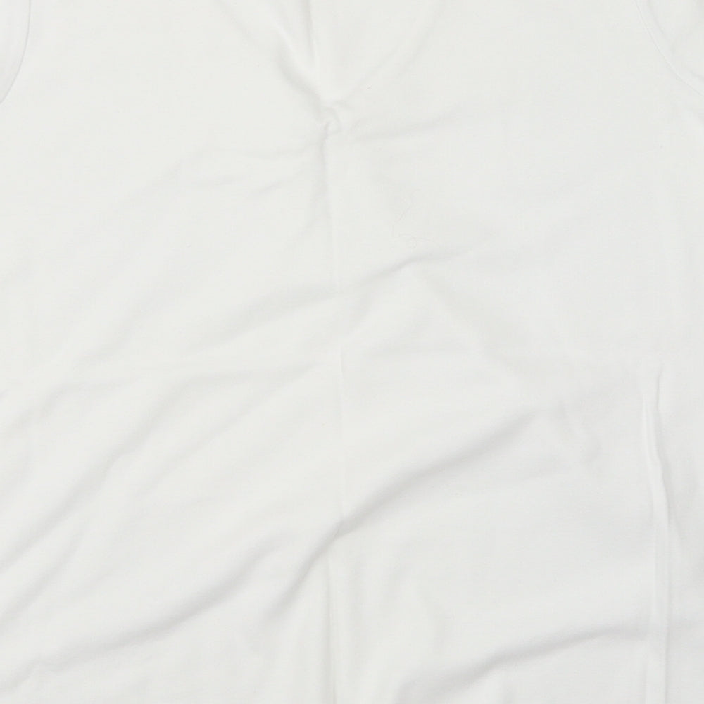 MK Womens White   Basic T-Shirt Size 18
