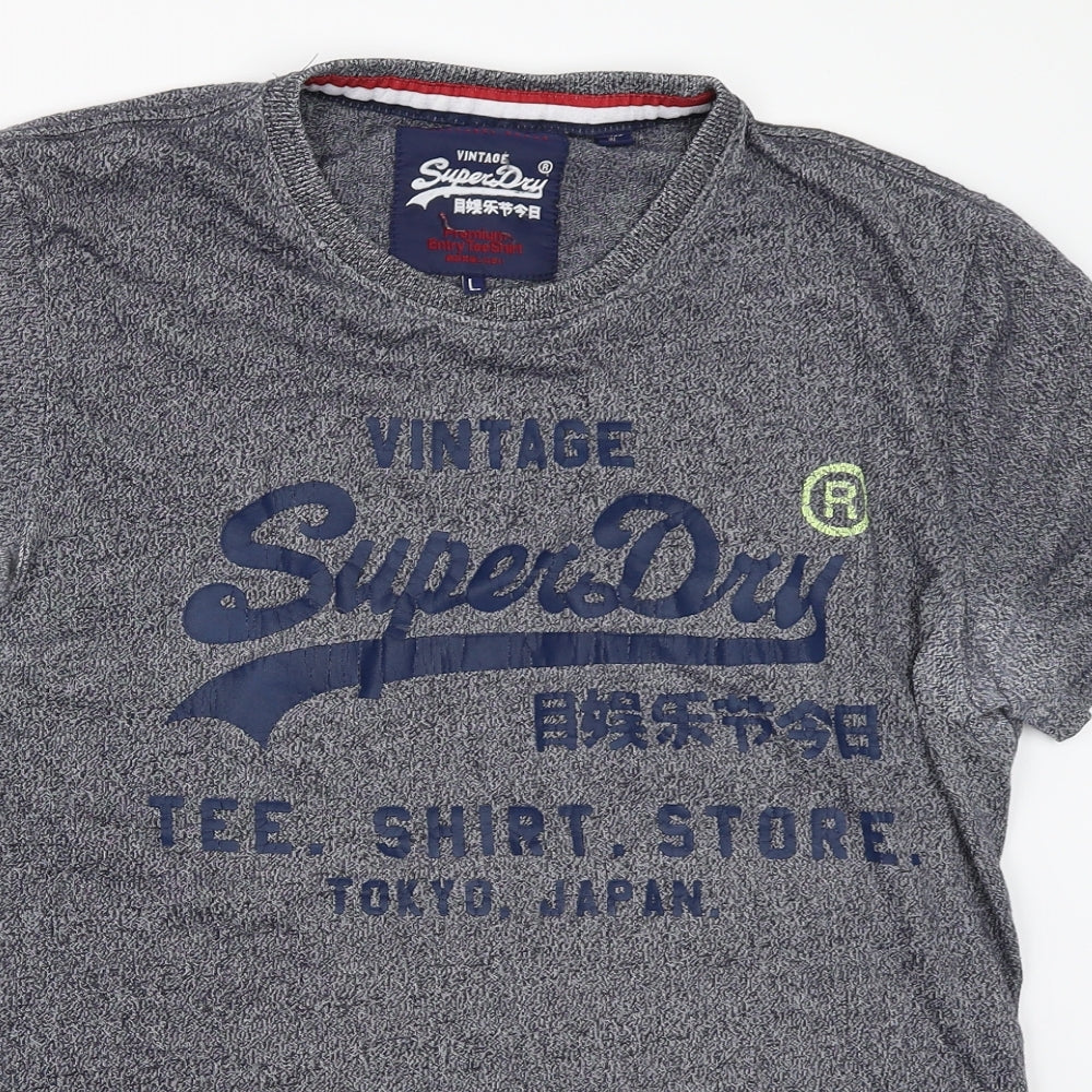Superdry Mens Blue    T-Shirt Size L