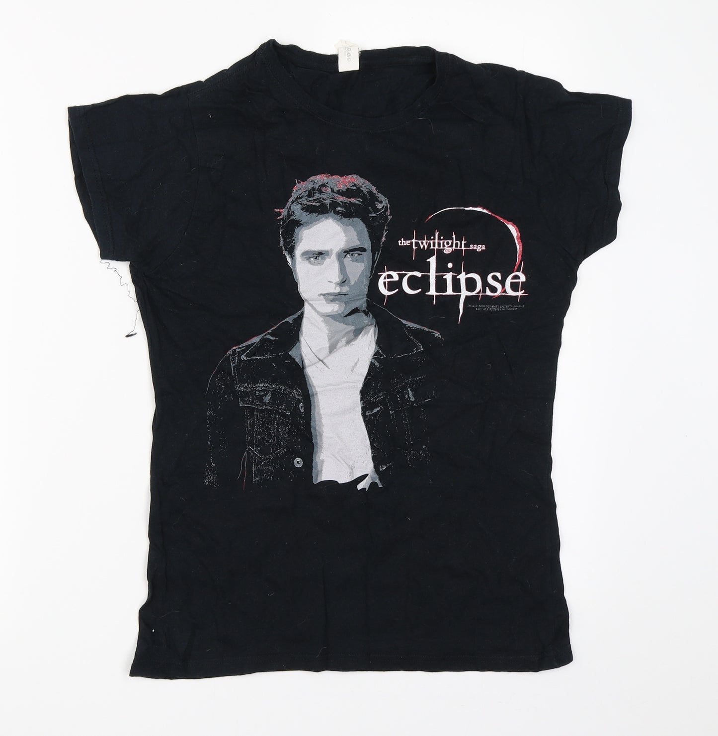 Gildan Womens Black   Basic T-Shirt Size M  - twilight