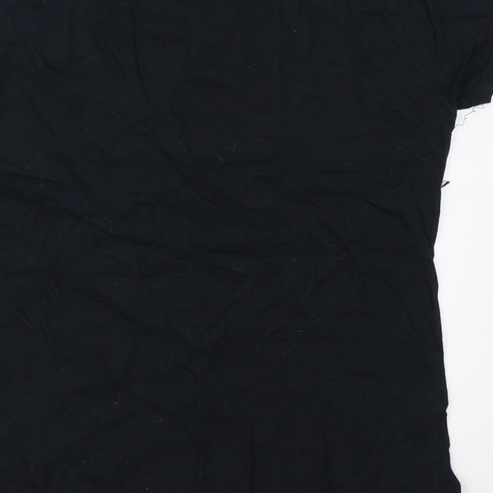 Gildan Womens Black   Basic T-Shirt Size M  - twilight