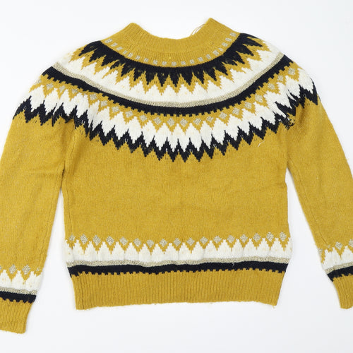 TU Womens Yellow   Pullover Jumper Size 10