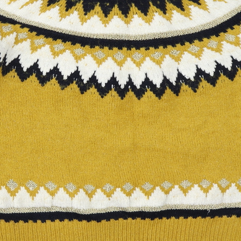 TU Womens Yellow   Pullover Jumper Size 10