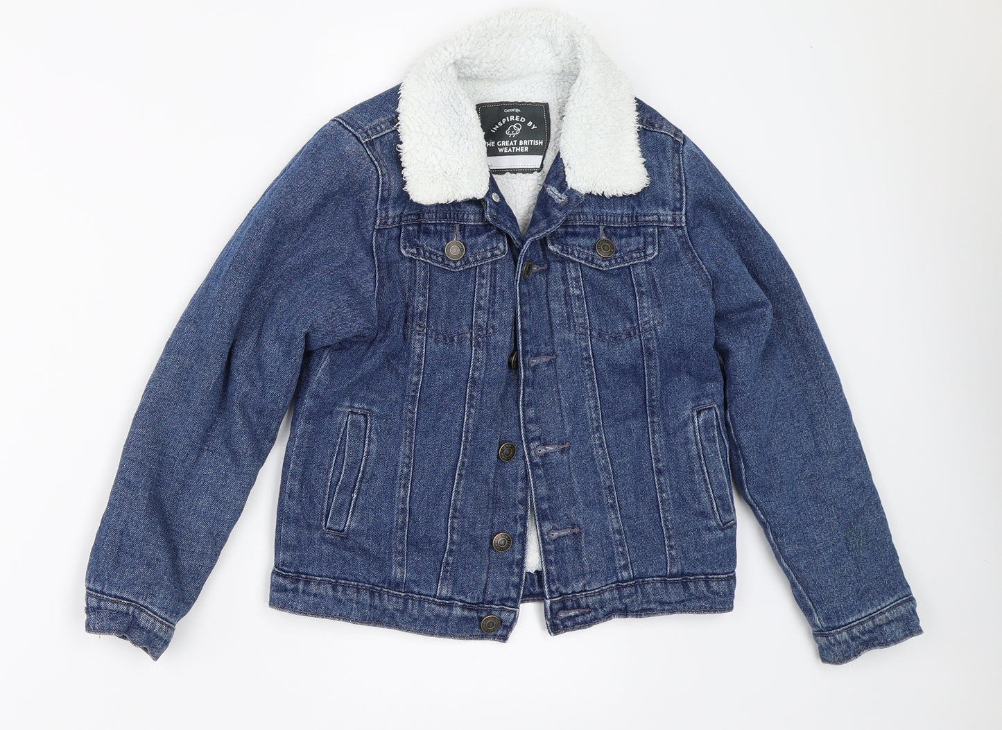 George Boys Blue  Denim Jacket  Size 8-9 Years