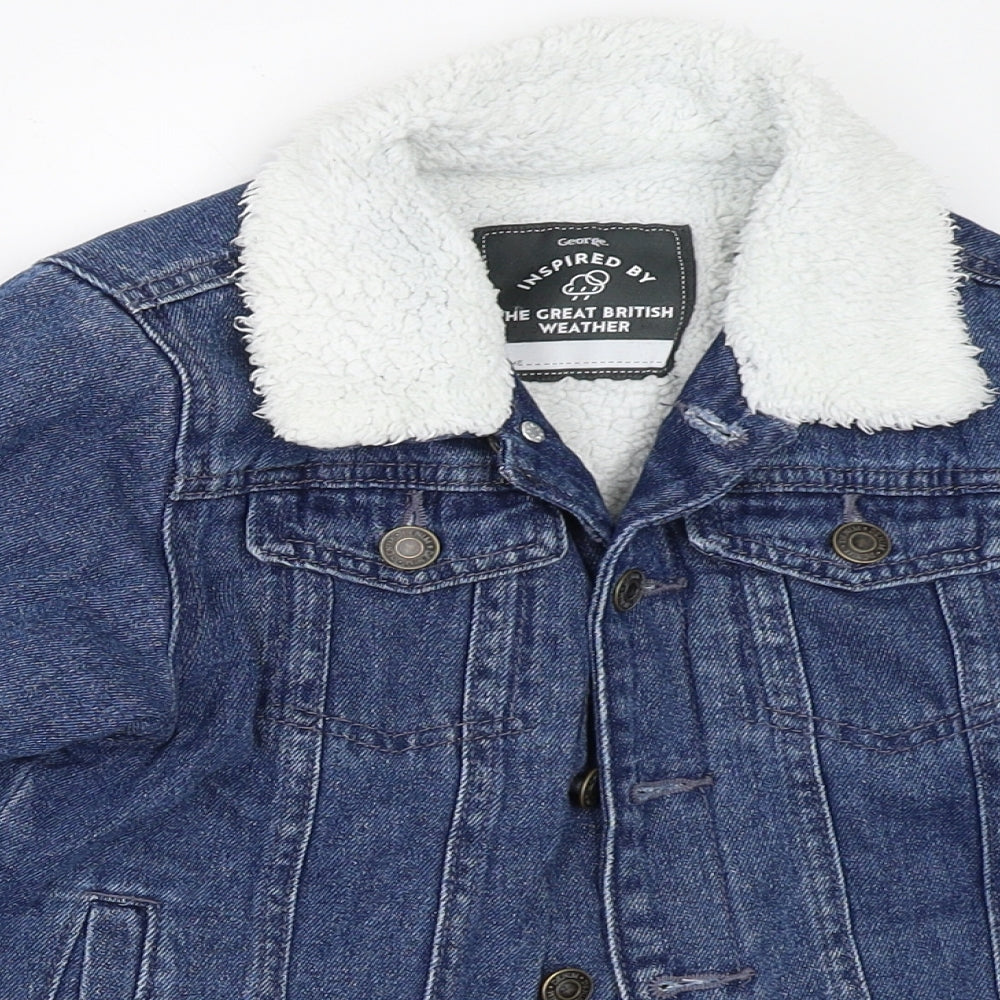 George Boys Blue  Denim Jacket  Size 8-9 Years