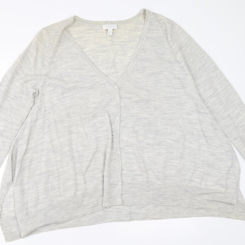 The White Company Womens Grey   Cardigan Jumper Size 16