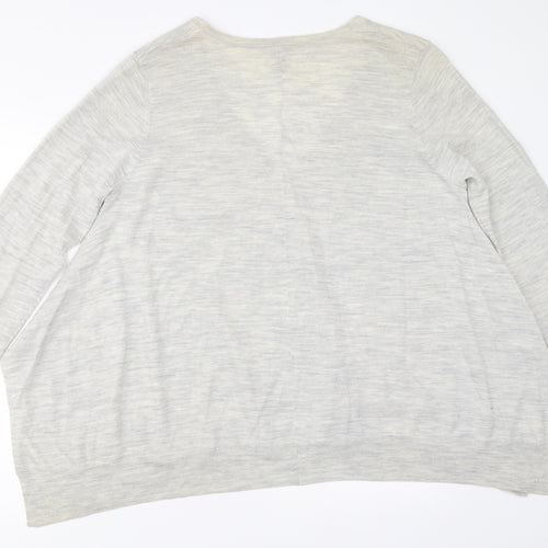The White Company Womens Grey   Cardigan Jumper Size 16
