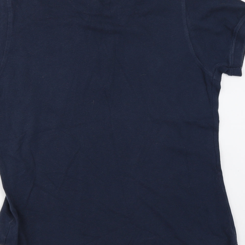 Crew Clothing Womens Blue   Basic Polo Size 16
