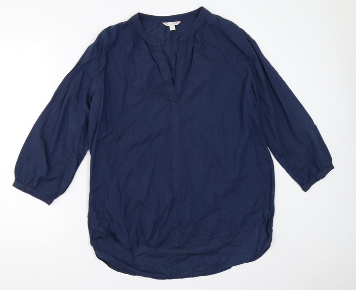 Gap Womens Blue Basic Blouse Size M