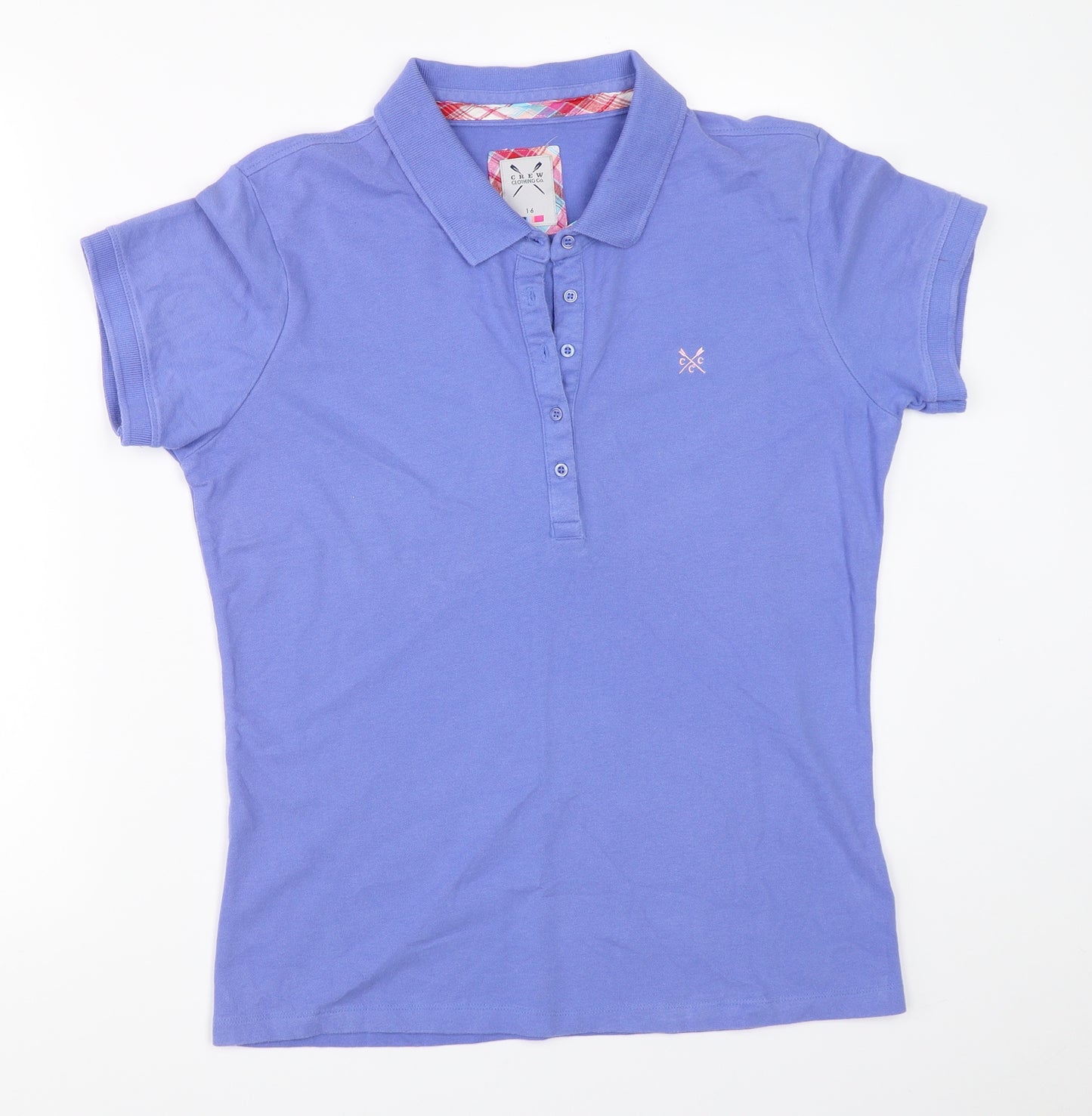 Crew Clothing Womens Purple   Basic Polo Size 16