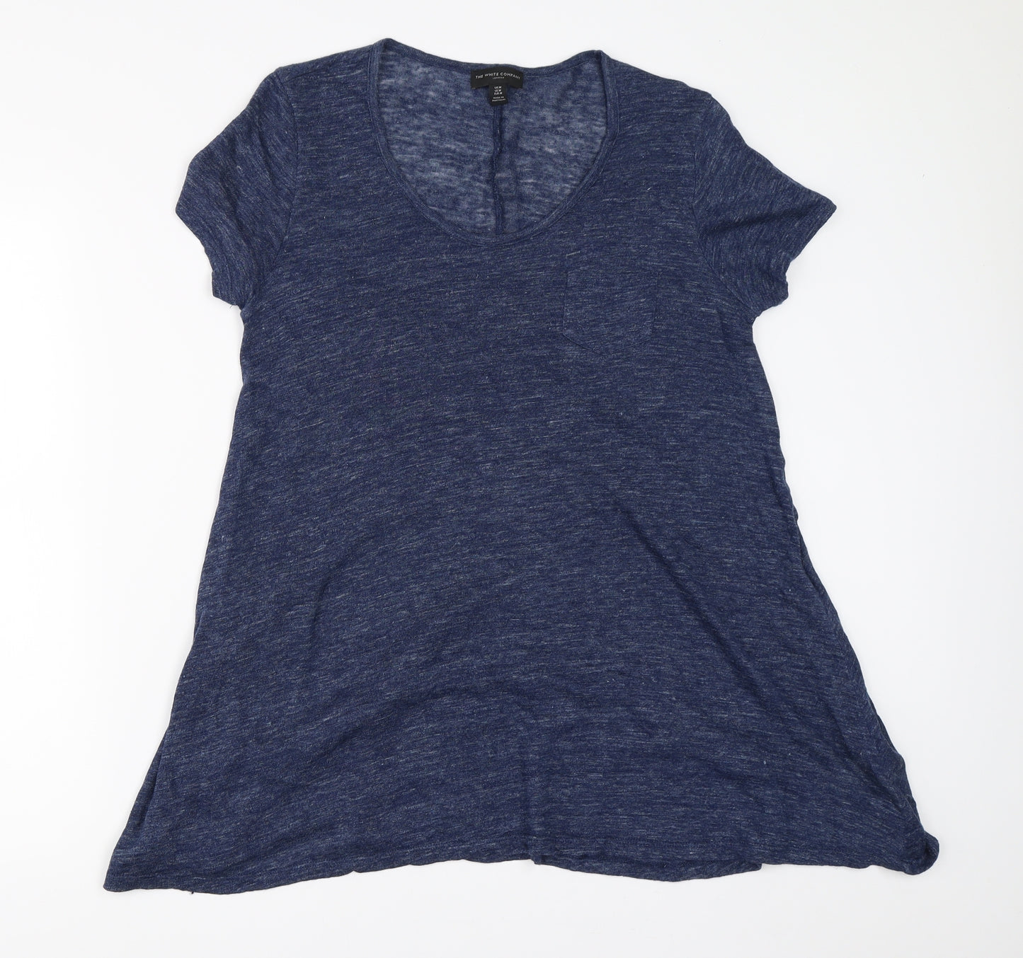 The White Company Womens Blue   Basic T-Shirt Size M