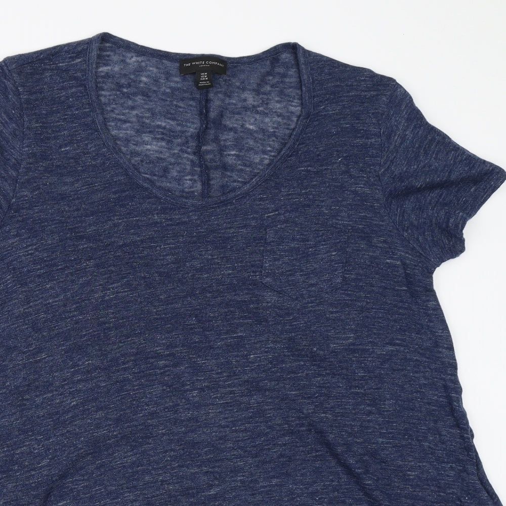 The White Company Womens Blue   Basic T-Shirt Size M