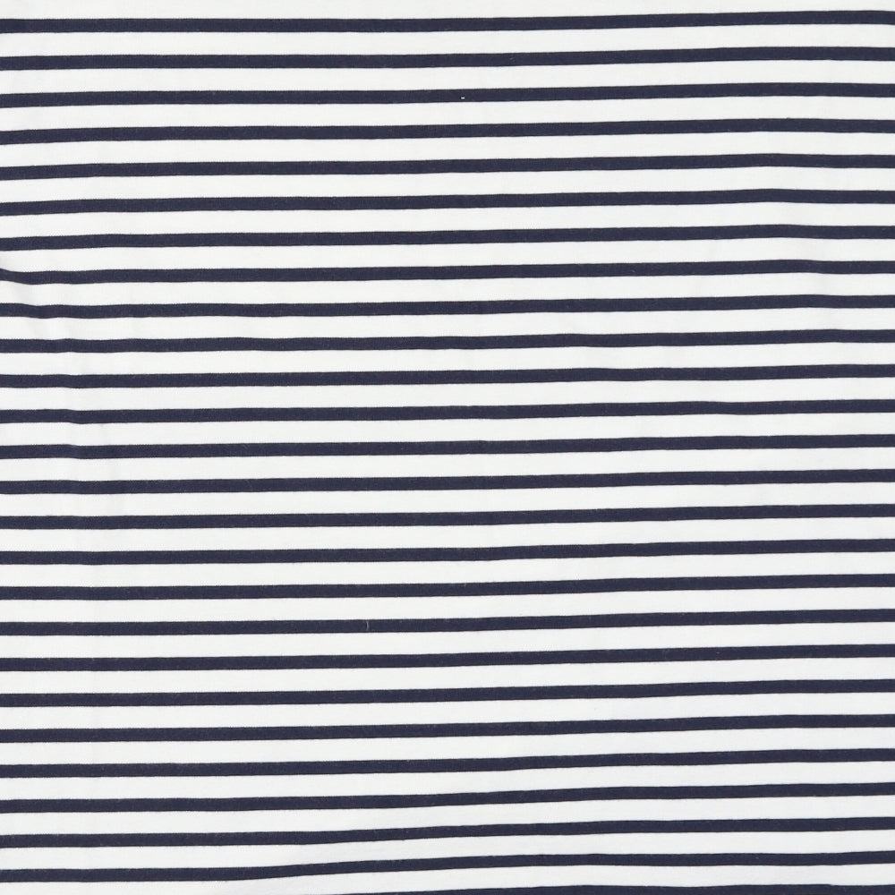Boden Womens White Striped  Pullover Jumper Size 22