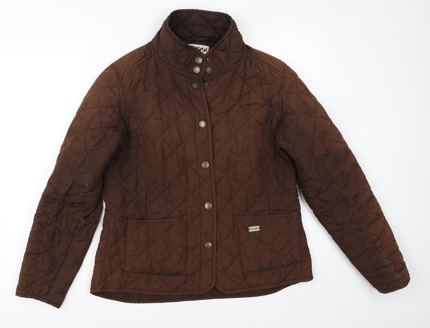 Toggi Womens Brown   Quilted Coat Size 14