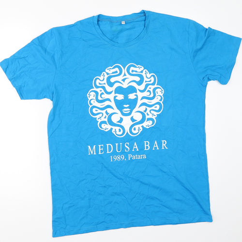 Preworn Mens Blue    T-Shirt Size 40