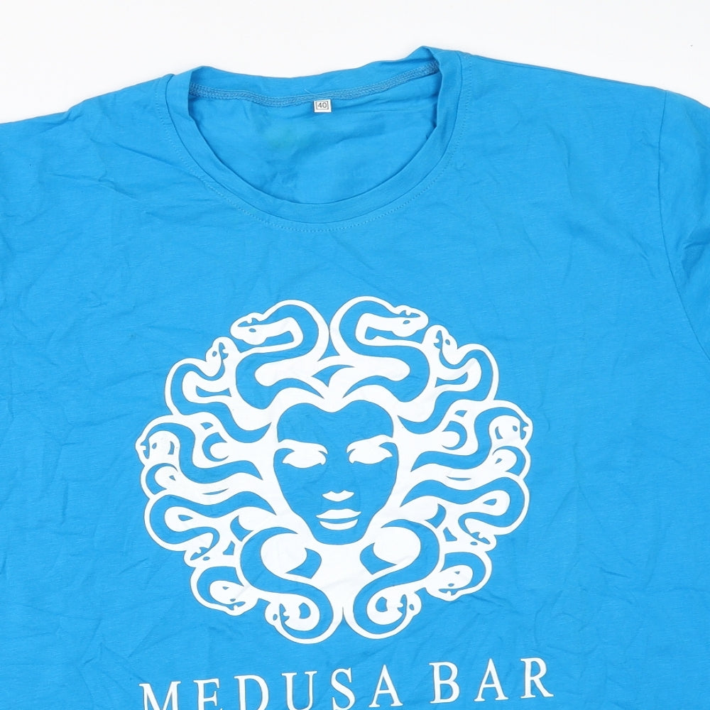 Preworn Mens Blue    T-Shirt Size 40