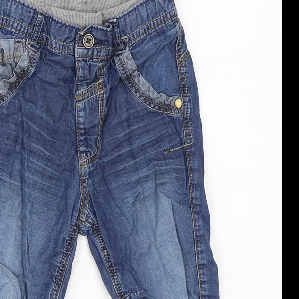 George Boys Blue  Denim Jogger Jeans Size 18-24 Months