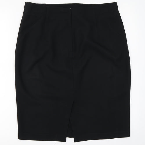 Dorothy Perkins Womens Black   Straight & Pencil Skirt Size 14
