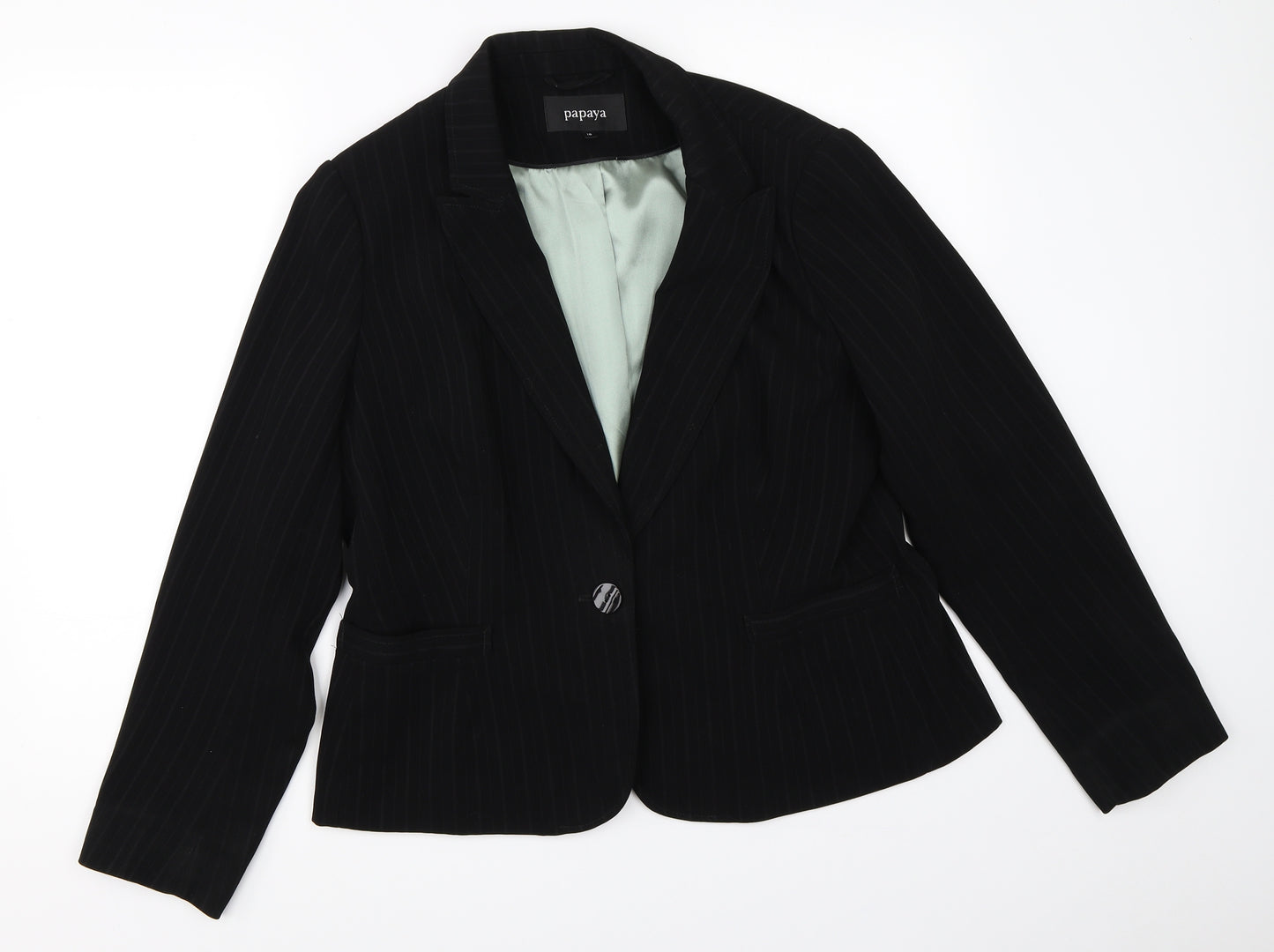 Papaya Womens Black   Jacket Blazer Size 16