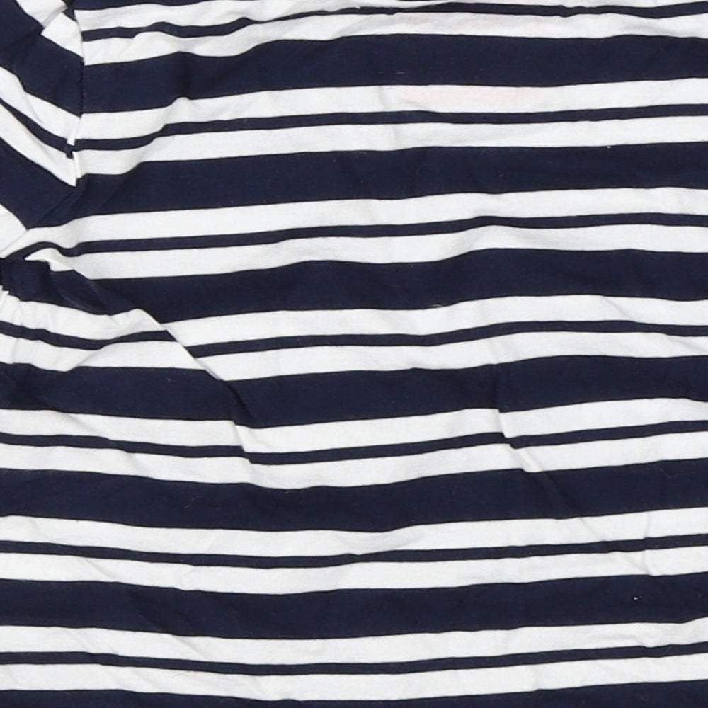 F&F Boys Blue Striped  Basic T-Shirt Size 12-18 Months