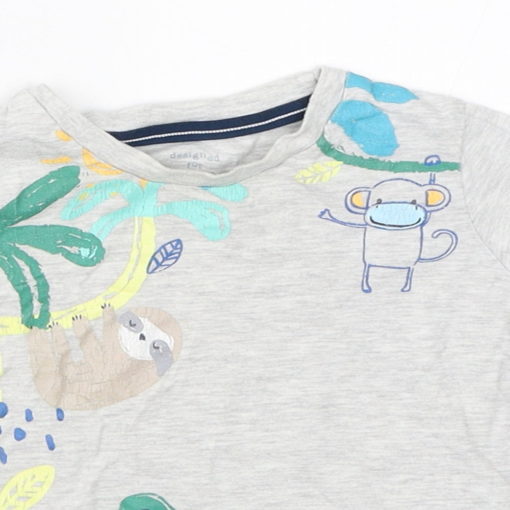 F&F Boys Grey   Basic T-Shirt Size 18-24 Months