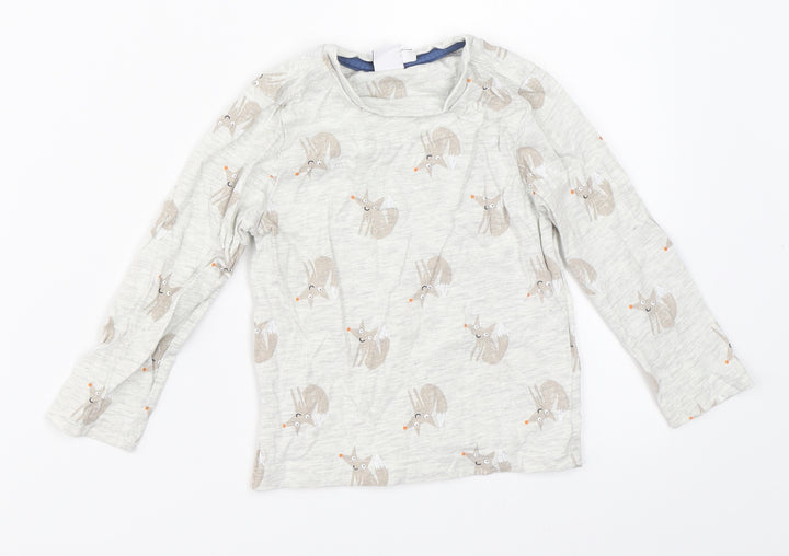 Mini Club Boys Grey Basic T-Shirt Size 18-24 Months