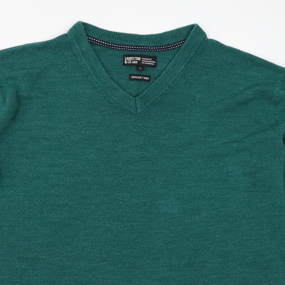 Sandstone & Co Womens Green   Pullover Jumper Size L