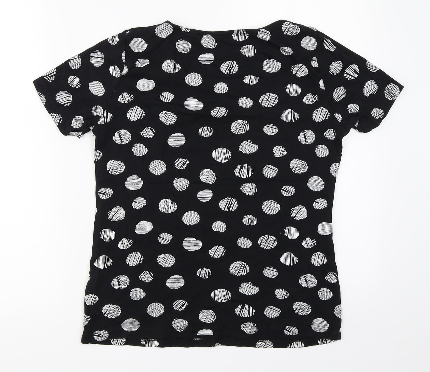 Preworn Womens Black   Basic T-Shirt Size 10
