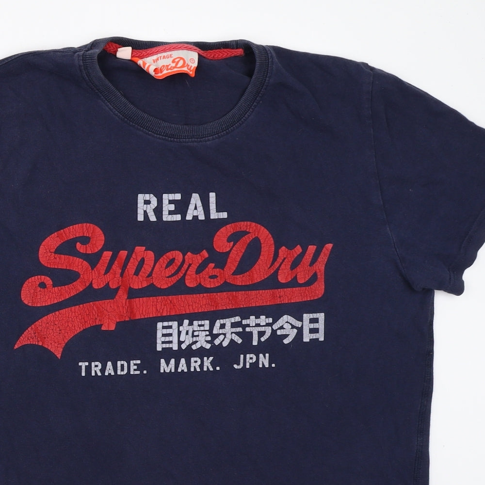 Superdry Mens Blue    T-Shirt Size M