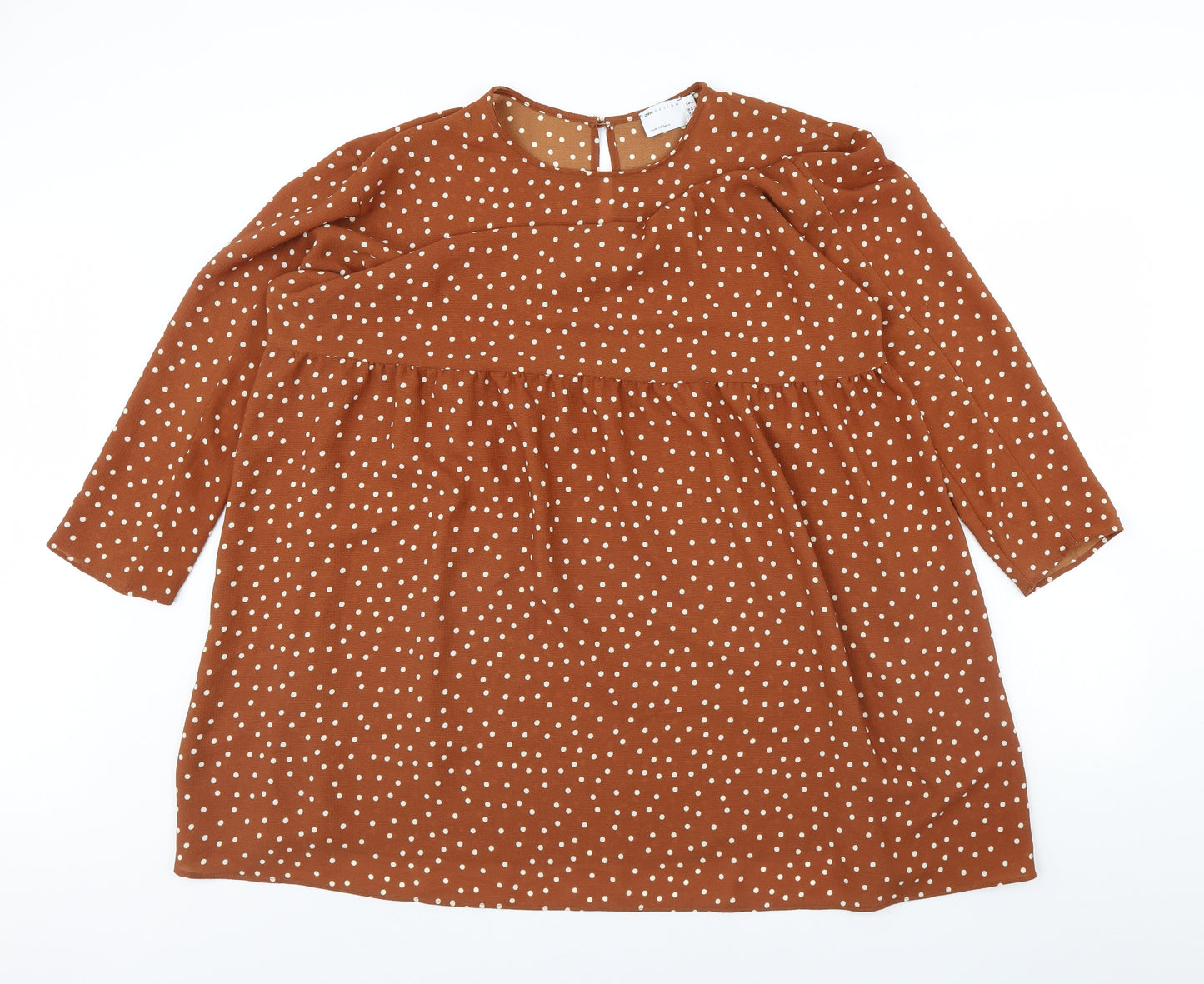 ASOS Womens Brown Polka Dot  Mini  Size 18
