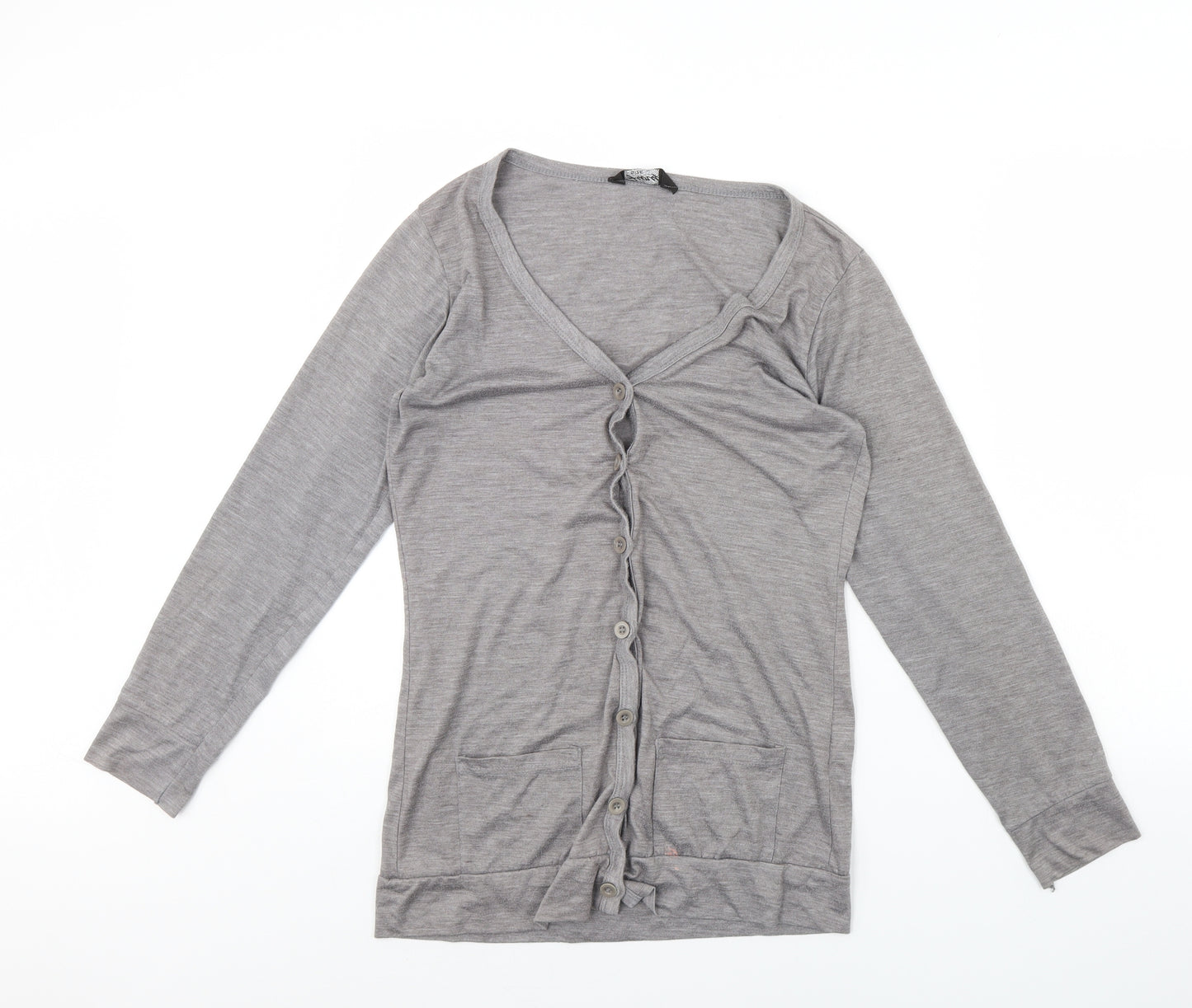 Fury Womens Grey   Cardigan Jumper Size L