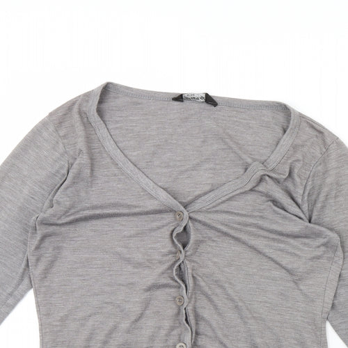 Fury Womens Grey   Cardigan Jumper Size L