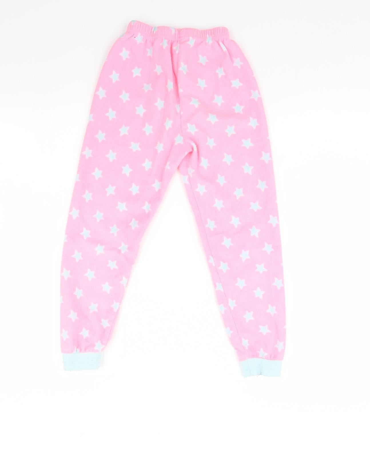 Primark Girls Pink Spotted  Cami Pyjama Pants Size 7 Years  - Star