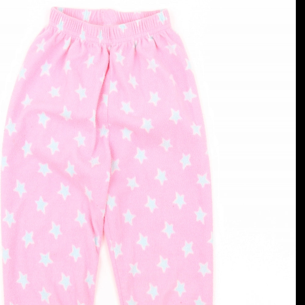 Primark Girls Pink Spotted  Cami Pyjama Pants Size 7 Years  - Star