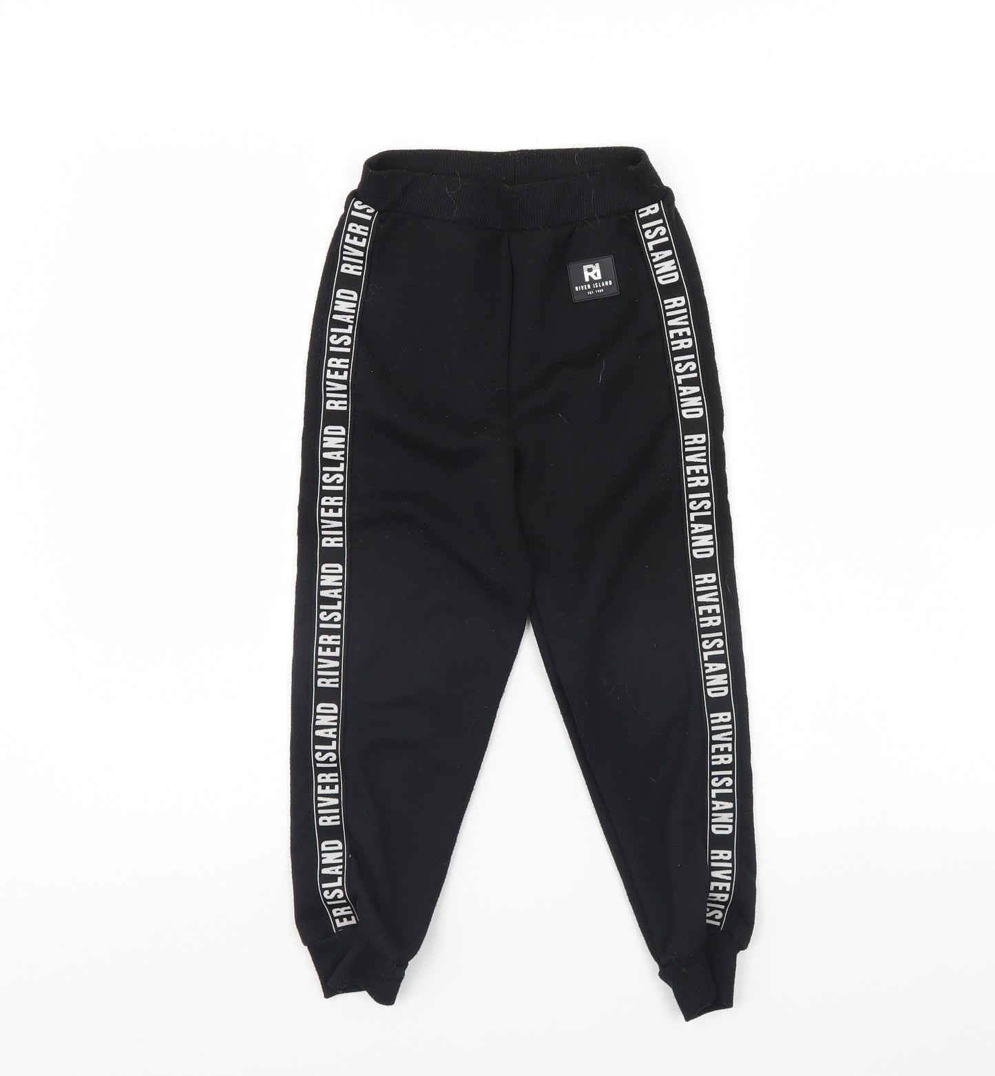 River Island Girls Black   Jogger Trousers Size 7 Years