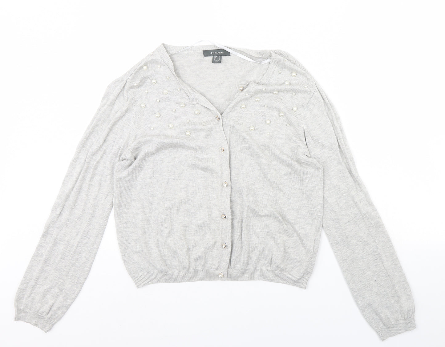 Primark Womens Grey   Cape Jumper Size 14