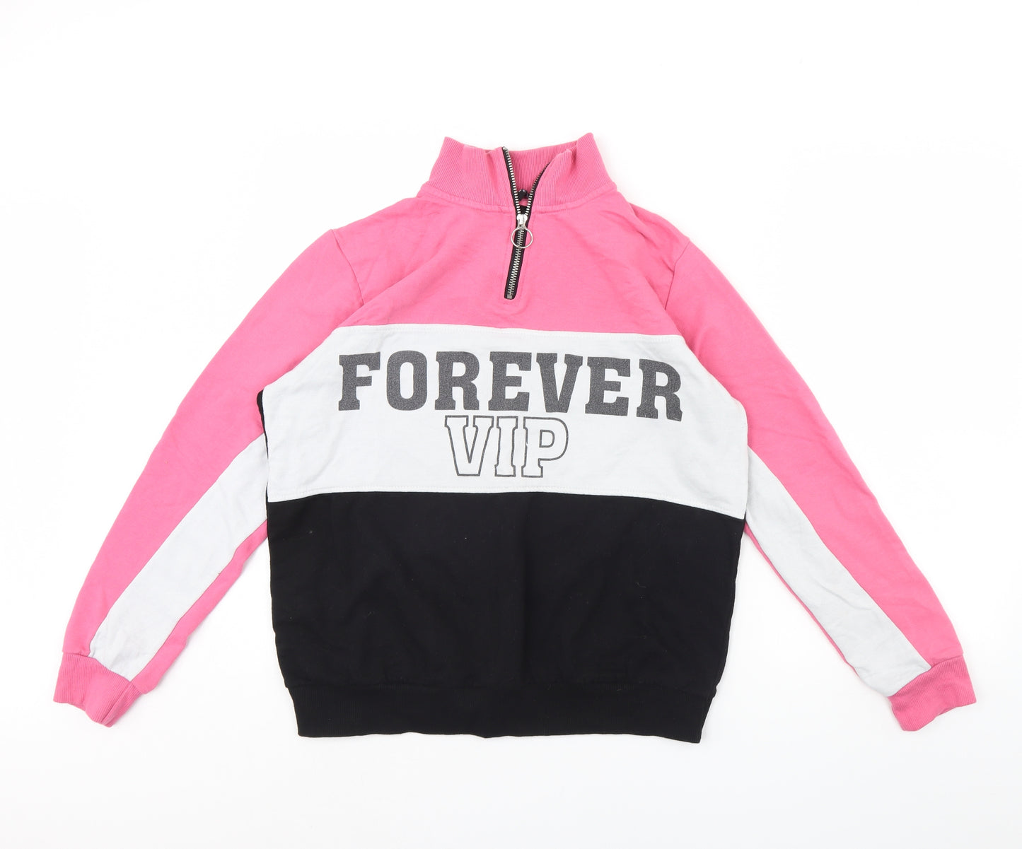 Pep & co Womens Pink   Henley Jumper Size 12
