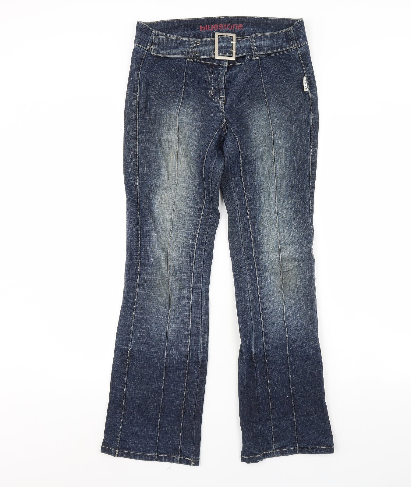 Blue Stone Womens Blue  Denim Flared Jeans Size 10 L29 in