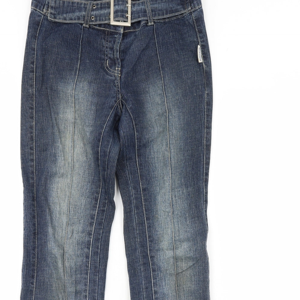 Blue Stone Womens Blue  Denim Flared Jeans Size 10 L29 in