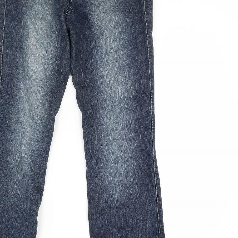 Blue Stone Womens Blue  Denim Flared Jeans Size 10 L29 in