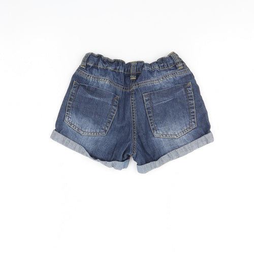 NEXT Girls Blue  Denim Cut-Off Shorts Size 8 Years