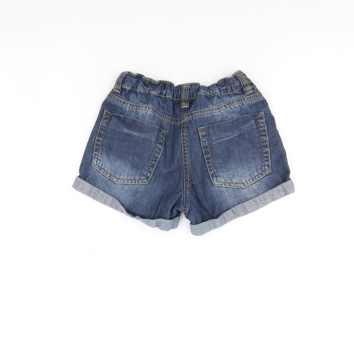 NEXT Girls Blue  Denim Cut-Off Shorts Size 8 Years
