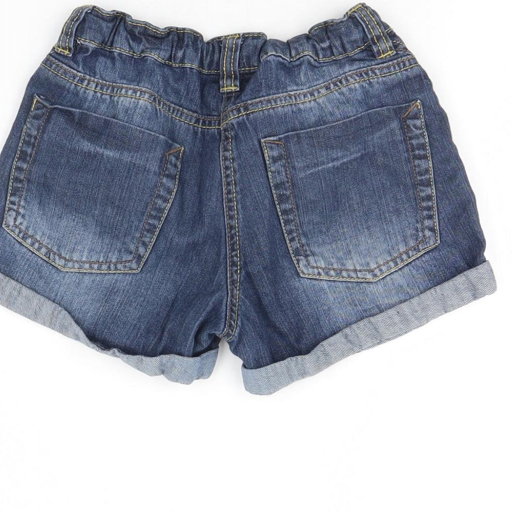 NEXT Girls Blue  Denim Cut-Off Shorts Size 8 Years