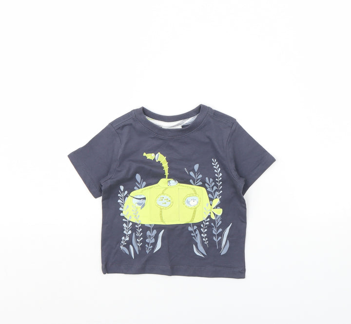 Tommy Bahama Baby Grey   Basic T-Shirt Size 9-12 Months  - Submarine