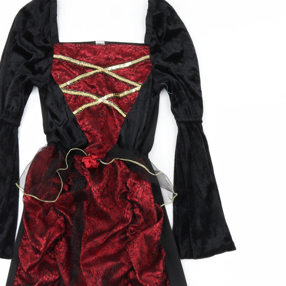 George Girls Black   Maxi  Size 10 Years  - Fancy Dress