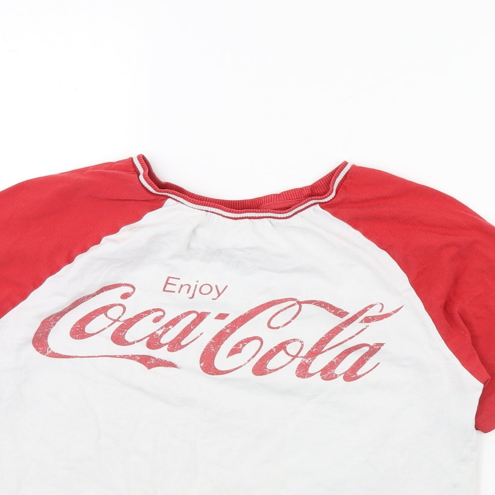 Coca-Cola Womens White   Basic T-Shirt Size XS  - Coca Cola