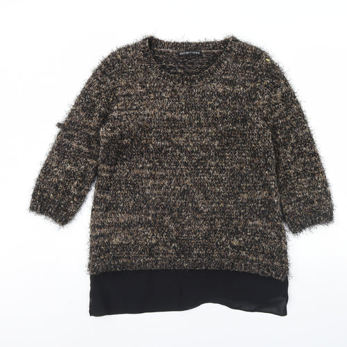 Definitions Womens Brown   Pullover Jumper Size 12