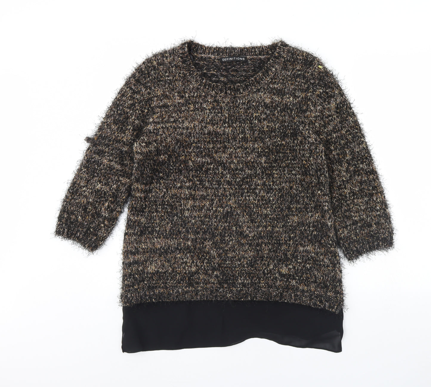 Definitions Womens Brown   Pullover Jumper Size 12