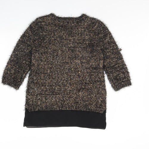 Definitions Womens Brown   Pullover Jumper Size 12