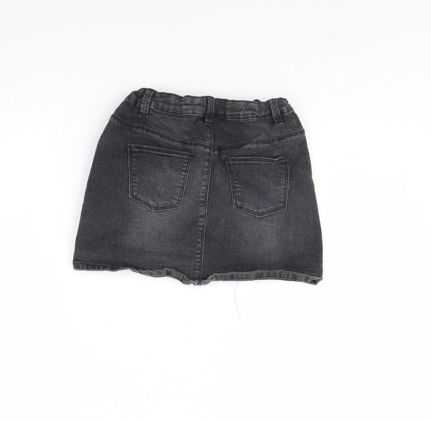 Miss evie Girls Black  Denim Mini Skirt Size 8 Years
