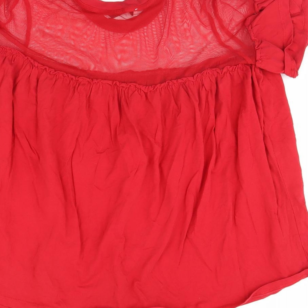 Very Womens Red   Basic Blouse Size 16